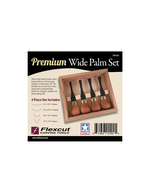 Flexcut Premium Wide Palm Set FRP404 