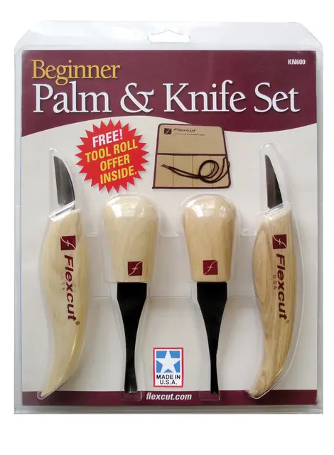 Flexcut Beginner Palm & Knife Set KN600 