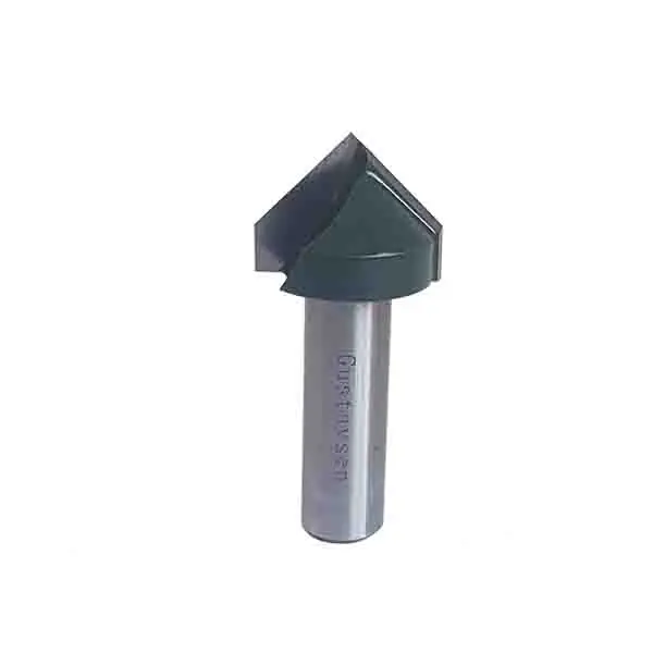V-Stål 45 Grader Spissfres 90 Grader D= Ø25  Tange=12 mm 