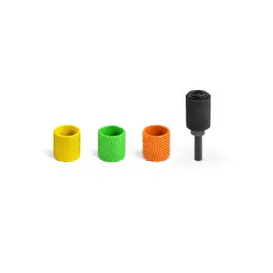 Slipeanker kit  Ø 25 mm T= Ø6,35 mm Carbide Coated - Gul / Fin 