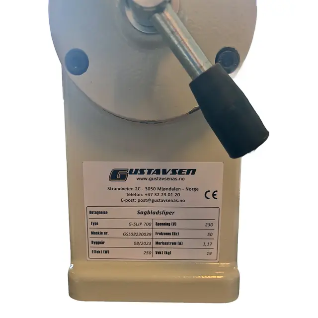 Sagbladsliper G-SLIP 700 - Gustavsen Sagbladsliper 80-700mm. 