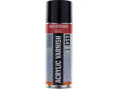Acrylic Varnish Glossy 114 - 400ml Spray Beskytter maleriet- Til olje & akryl