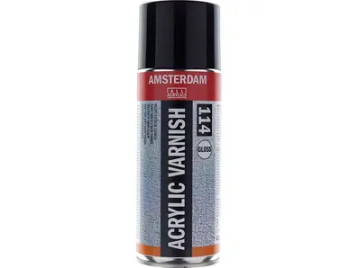 Acrylic Varnish Glossy 114 - 400ml Spray Beskytter maleriet- Til olje &amp; akryl
