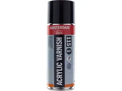 Acrylic Varnish Matt 115 - 400ml Spray Beskytter maleriet- Til olje & akryl