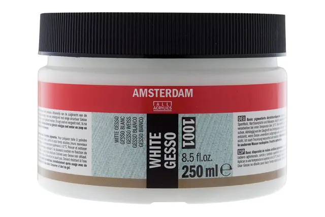 Gesso White 1001 - 250ml Grunning til olje, akryl, gouache o.l 