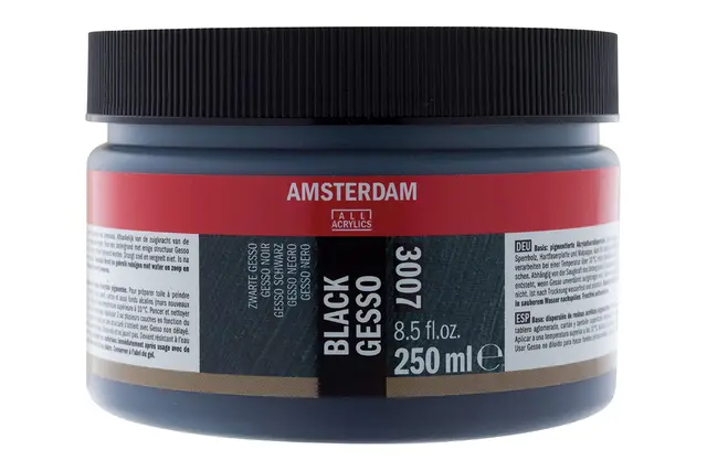 Gesso Black 3007 - 250ml Grunning til olje, akryl, gouache o.l 