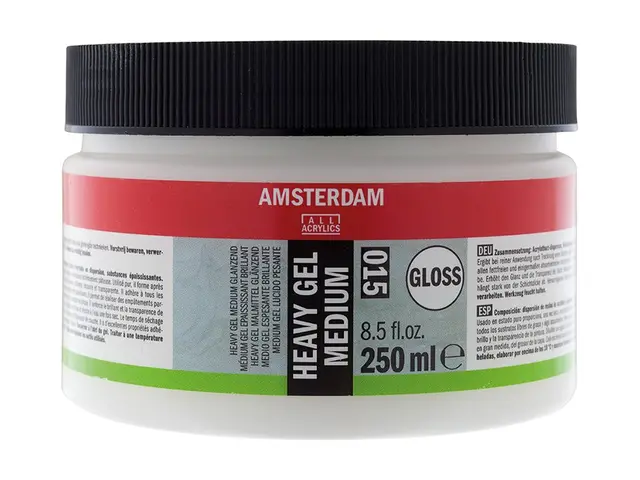 Heavy Gel Medium Glossy 015 - 250ml Gjør akrylmalingen tykkere 