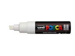 Uni POSCA PC-8K - Chisel 8mm 1 White