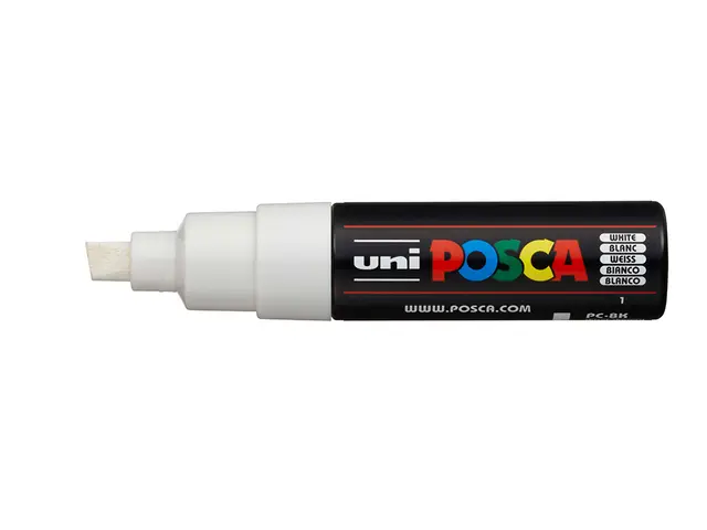 Uni POSCA PC-8K - Chisel 8mm 1 White 