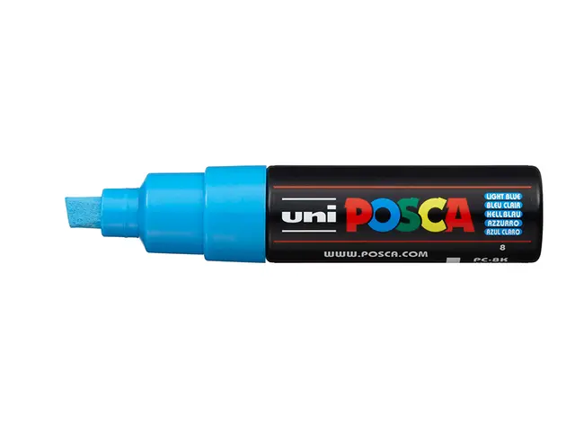 Uni POSCA PC-8K - Chisel 8mm 8 Light Blue 