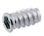 M8 gjengeinnsats for tre - 100pk 24mm Lengde