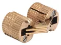 Zysa innboringshengsel i messing 14-19mm treplate. 10mm bor.