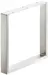Ben til benk  H. 420mm. B. 430mm. Alufarget st&#229;l. 1stk.