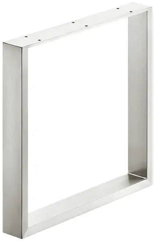 Ben til benk  H. 420mm. B. 430mm. Alufarget stål. 1stk.