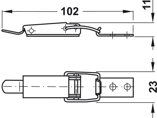 Låseklips 102 mm 