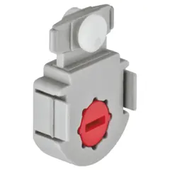 Hjulbeslag Häfele Slido F-Line11 12A Infront, grå plast