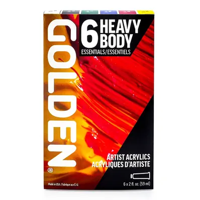 Golden Set - Heavy Body Essentials 6x59ml. 
