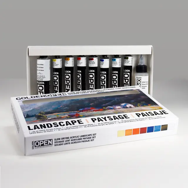 Golden Set -  Open Landscape. 957-U Inneholder: 7x22ml, hvit 59ml, tynner 
