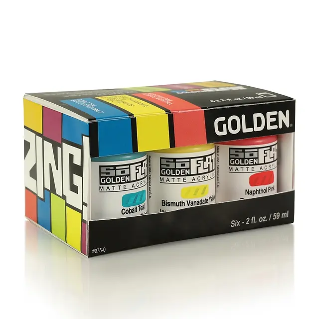 Golden Set - SoFlat Zing Supermatt, dekkende akrylmaling 