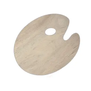 Palett&#160;tre&#160;oval&#160;250x300mm 3mm&#160;trepalett