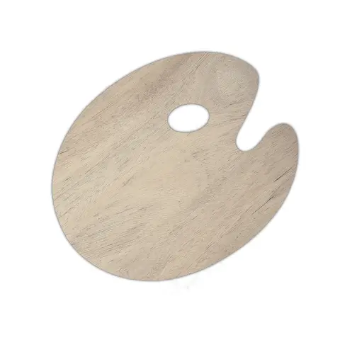 Palett&#160;tre&#160;oval&#160;250x300mm 3mm&#160;trepalett