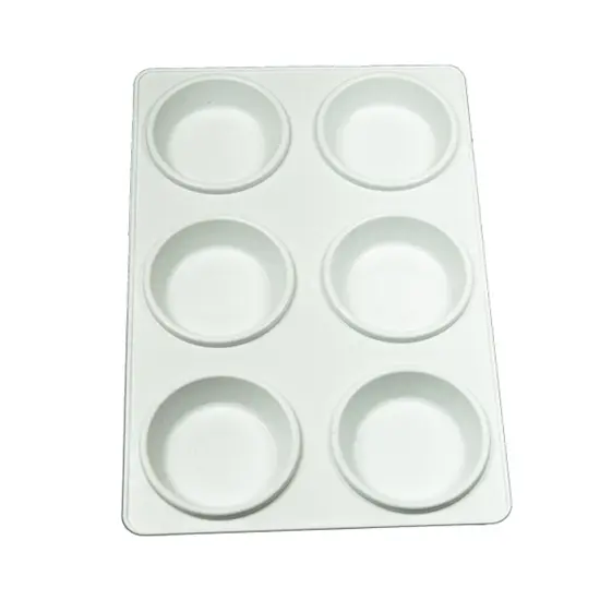 Palett plast rekt. 6 hull Rektangulær 14,2x21,5cm   pp37 