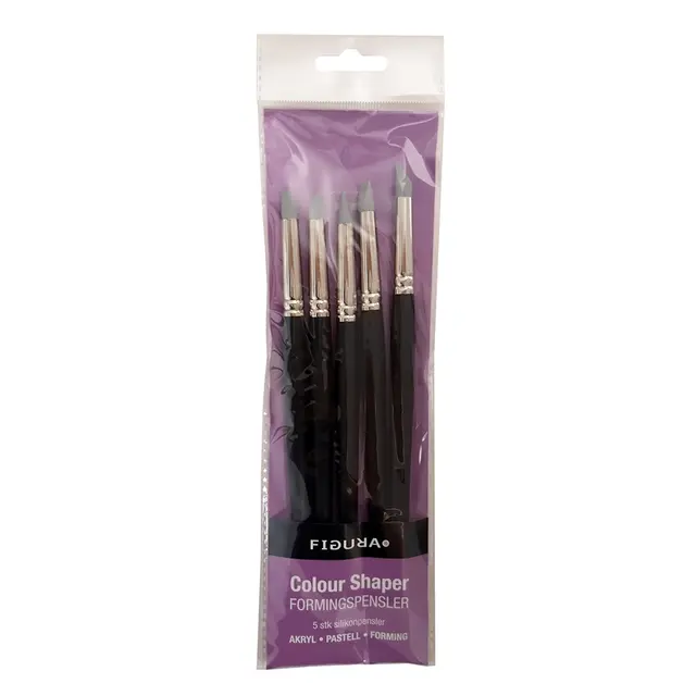 Figura Color Shaper sett 5 5 stk. Sort skaft, grå spiss 