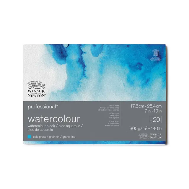 Blokk Winsor&Newton  Premium 18x25 CP Ny 2021. 300gr. 20 ark hellimt CP/Med 