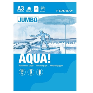 Figura AQUA blokk A3 JUMBO 300g. 50ark