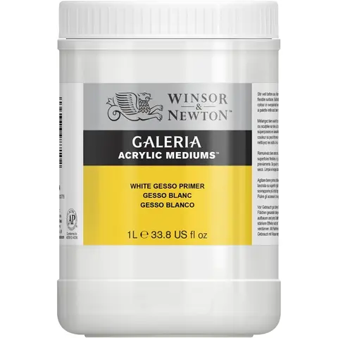 Gesso&#160;akryl&#160;Galeria&#160;Hvit&#160;1L Winsor&amp;Newton &#160;Gesso&#160;Hvit&#160;1&#160;L