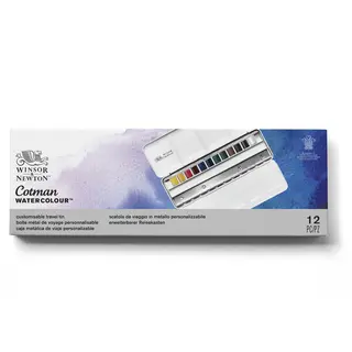 WN&#160;sett&#160;Cotman&#160;Customisable&#160;Travel&#160;Tin Med&#160;12&#160;halfpan&#160;og&#160;plass&#160;til&#160;12&#160;til.