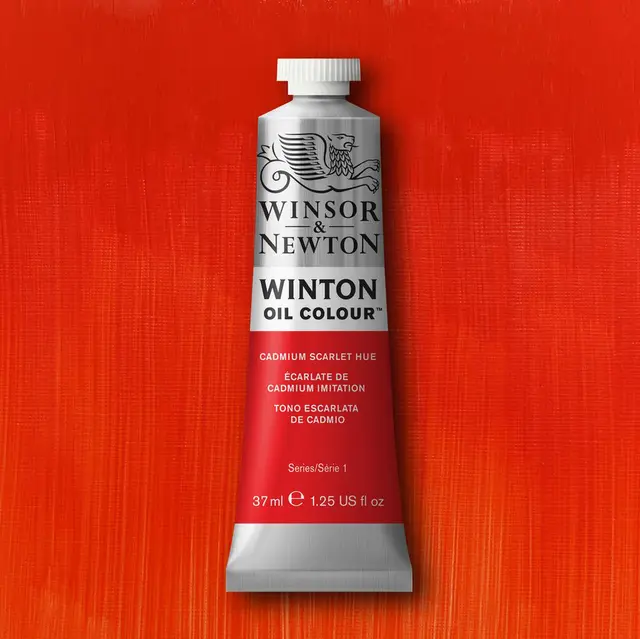 Winsor & Newton Winton Oil 37ml 107 107 Cadmium Scarlet Hue 