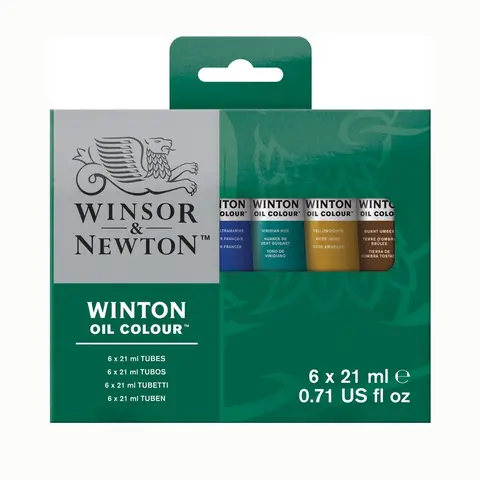 Winsor&amp;Newton &#160;sett&#160;Winton&#160;Oil&#160;6x21 Tube&#160;sett&#160;6x21ml