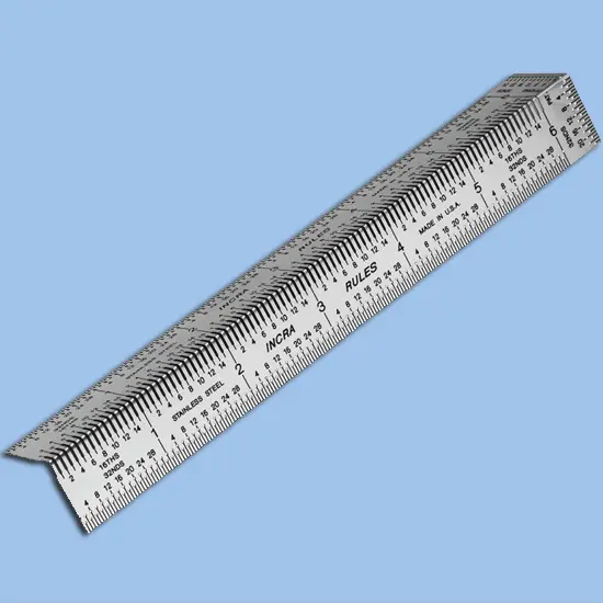 Merkelinjal knekt 300 mm metrisk - Incra 