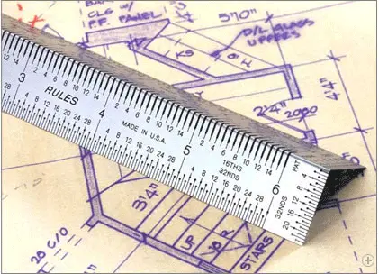Merkelinjal knekt 300 mm metrisk - Incra 