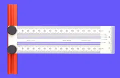 T-linjal 150 mm metrisk - Incra 