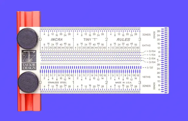 T-linjal 150 mm metrisk - Incra 