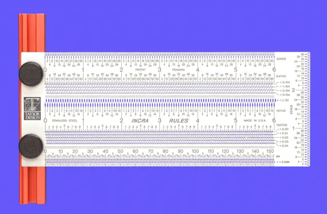 T-linjal 150 mm metrisk - Incra 