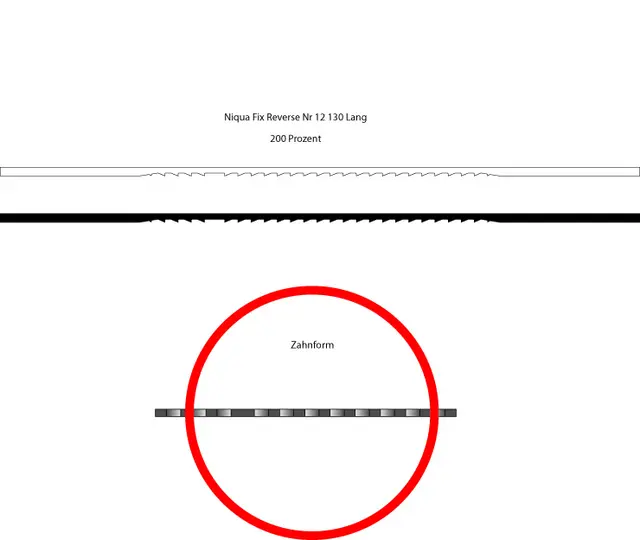 Kontursagblad Nr. 2/0 - 144 Stk. Top Cut 