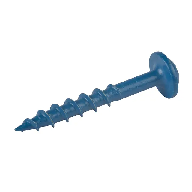 Kreg Bk Lommehullskrue - 38mm Grove Sh 100 Stk. Blue-Kote Skive Hode 