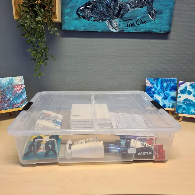 Acryl pouring - Flyt akryl startpakke NB! Sendes ikke med kasse! 