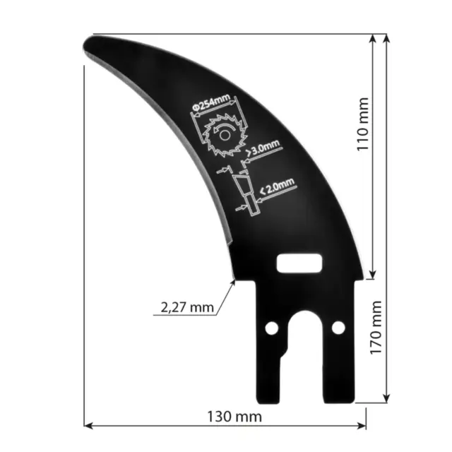 LAGUNA Spaltekniv for notspor Ø254 mm Til bordsag 