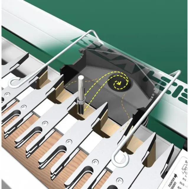 Støtte med Støvsugeradapter Til Leigh Jig Super24 
