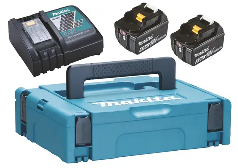 Batterisett 5,0Ah LXT Hurtiglader og to 5,0Ah batterier