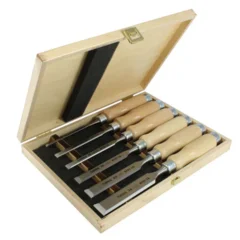 Stemjernsett 6 stk i trekasse Narex – 6, 10, 12, 16, 20 og 26 mm
