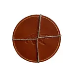 Drikkebrikke - Lys brun setter 6 stk &#216;90 mm coaster