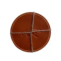 Drikkebrikke - Lys brun setter 6 stk &#216;90 mm coaster