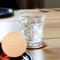 Drikkebrikke - naturell pointer 6 pak &#216;90 mm coaster