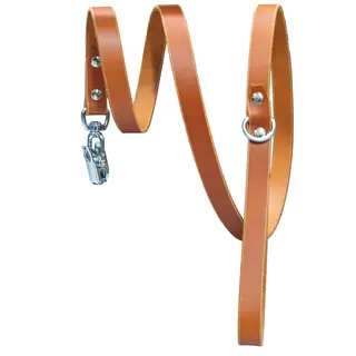 Hundekobbel m/ l&#229;sekrok 144 cm - Brun M/ Dring
