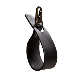 Oxxel&#248;kka 30 cm - Svart Karabinkrok flat - Antikk messing